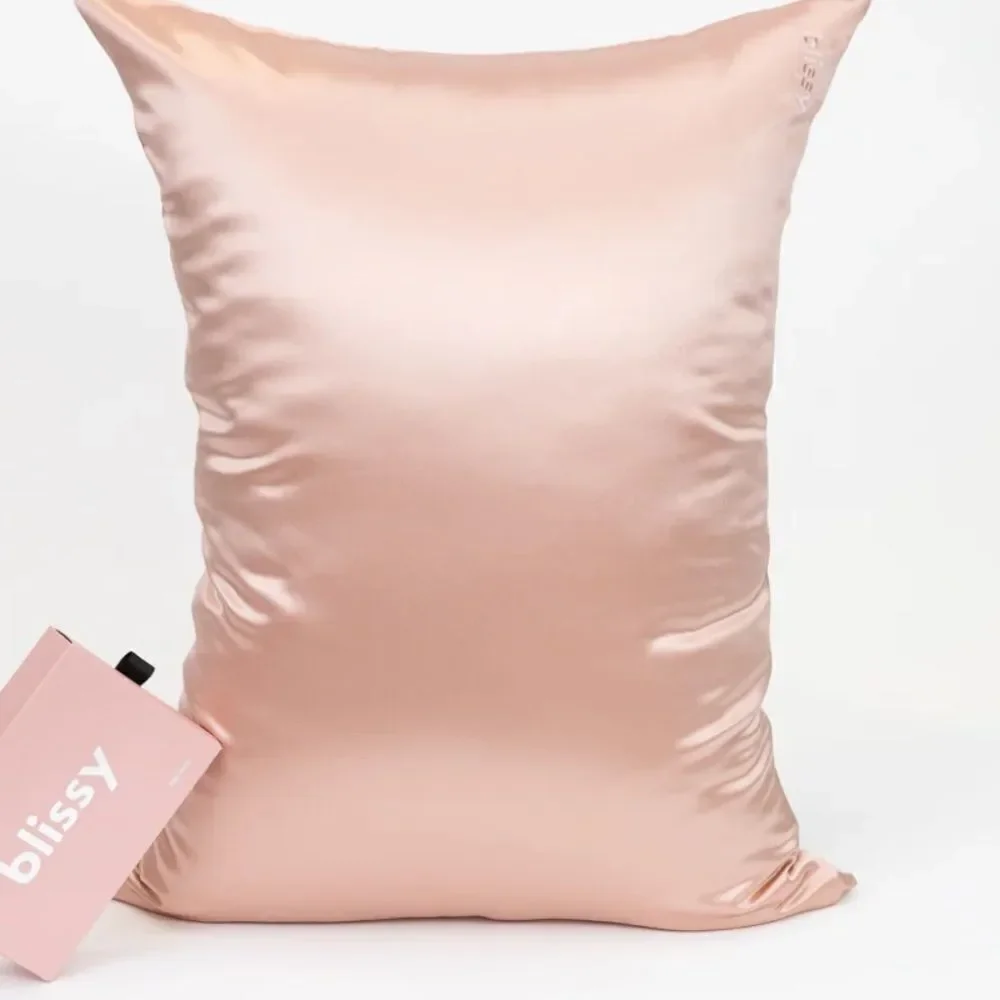 Blissy 100% Mulberry Silk Pillowcase - Rose Gold - Standard